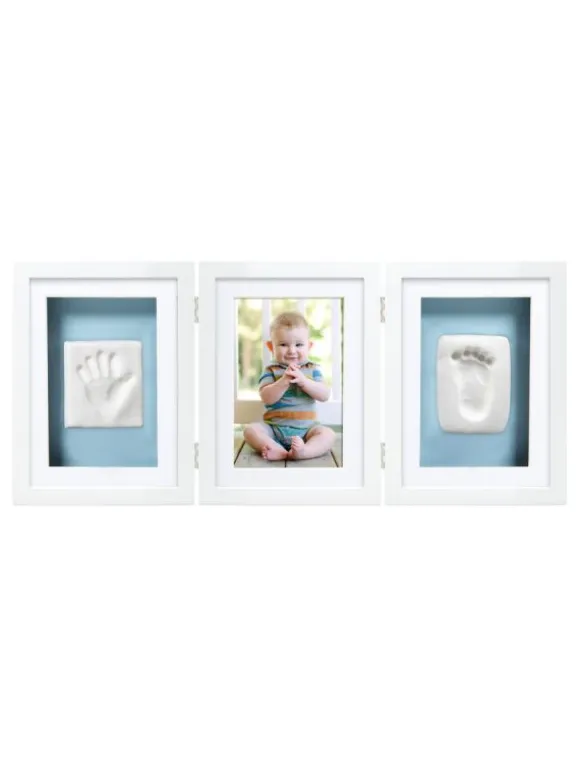 Babyprints Deluxe - triplakehys käden- ja jalanjäljelle + valokuvalle, valkoinen