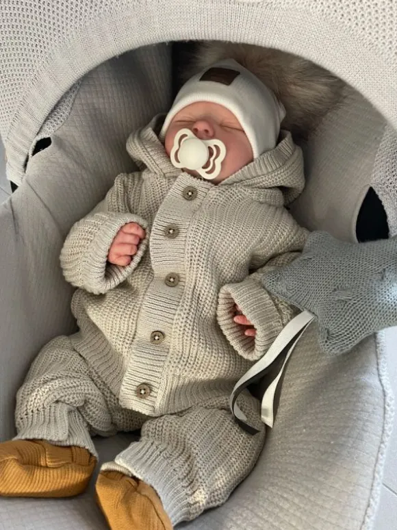 Baby's Only - neulehuppari vauvalle, Warm Linen