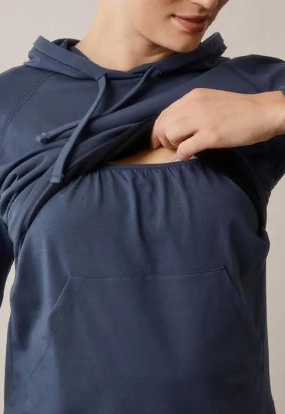 Boob Design - imetyshuppari B-Warmer Hoodie, Thunder blue