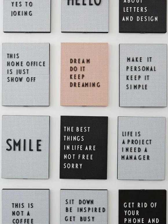 Design Letters - Letter Board A4, musta