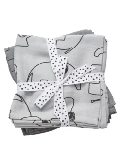 Done By Deer - harsoliina 2-pack 70x70 - Contour grey