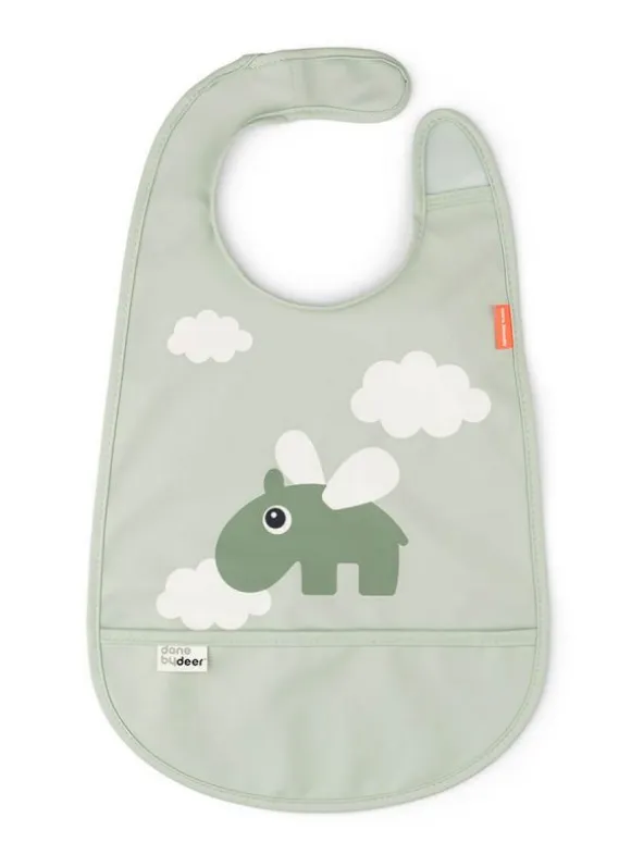 Done By Deer - Ruokalappu - Happy clouds, green