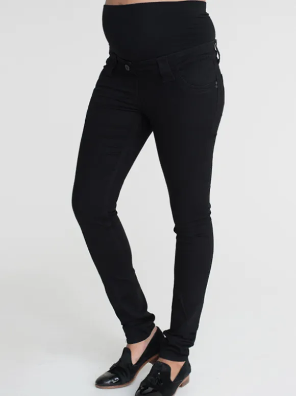 Funmum- Skinny jeans äitiysfarkut - musta