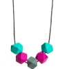 Imetyskoru (turkoosi-fuksia-harmaa)