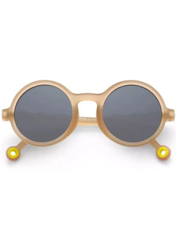 Olivio&Co Lasten Aurinkolasit Kids 3-5v, Round Sand Beige