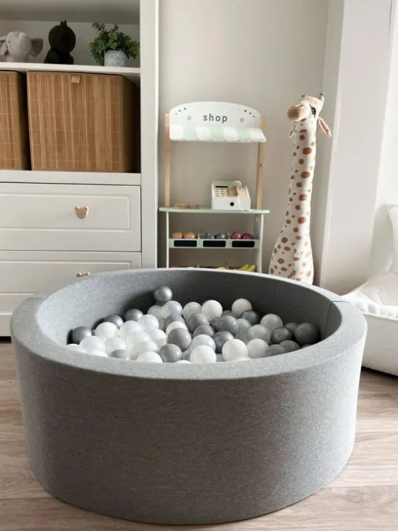 Pehmeä pallomeri + pallot (valitse värit), dark grey