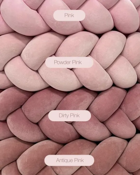 Pinnasängyn suoja 360cm, antique pink