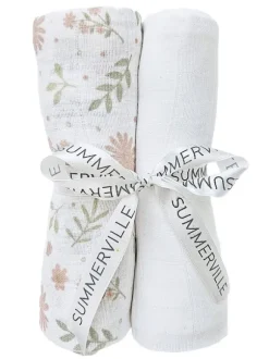 Puuvillainen harsoliina 2kpl 70x70 cm – Blossom