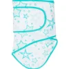 Vauvan kapalo, tähdet, turkoosi reuna | MIRACLE BLANKET