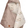 Vauvan turvakaukalon lämpöpussi – Beige velvet and giraffes